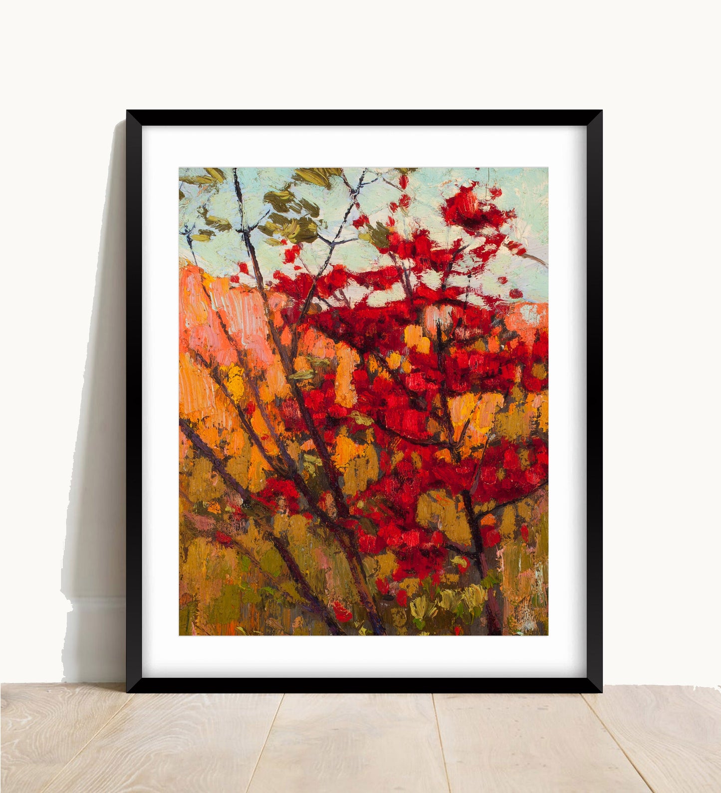 Tom Thomson Print: Soft Maple in Autumn, Canadian Art (A4/A3/A2/A1)
