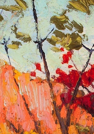 Tom Thomson Print: Soft Maple in Autumn, Canadian Art (A4/A3/A2/A1)