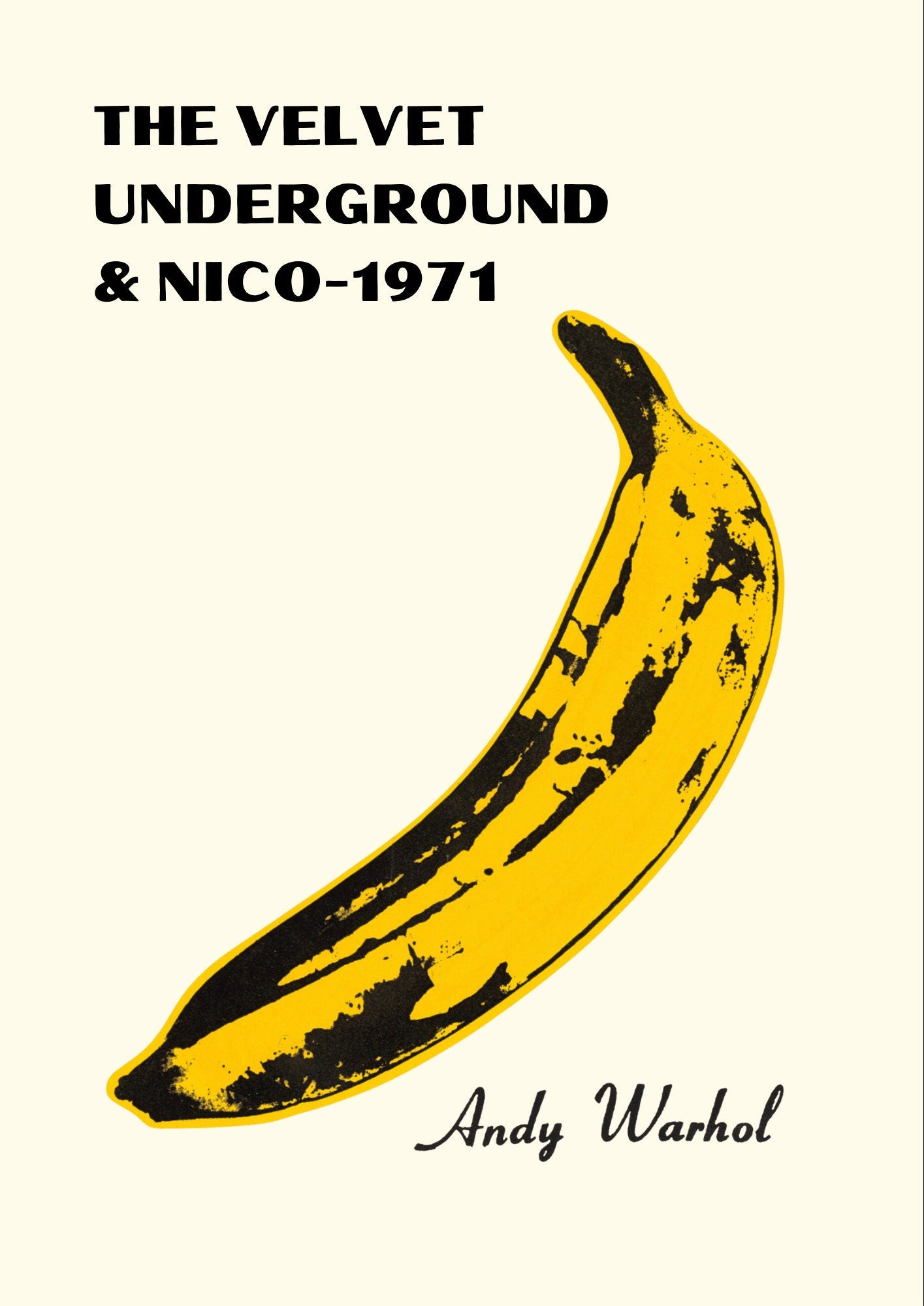 Andy Warhol Velvet Underground Banana Poster: Pop Art Print