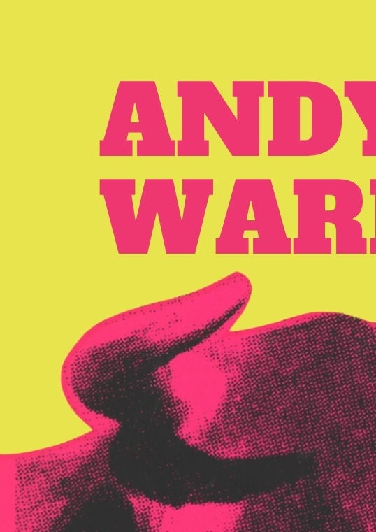 Andy Warhol Cow Print: Pink and Yellow Pop Art