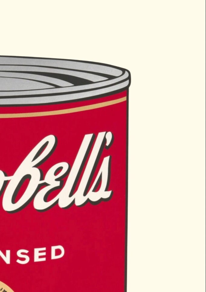 Andy Warhol Campbell's Soup Print: Retro Pop Art Poster