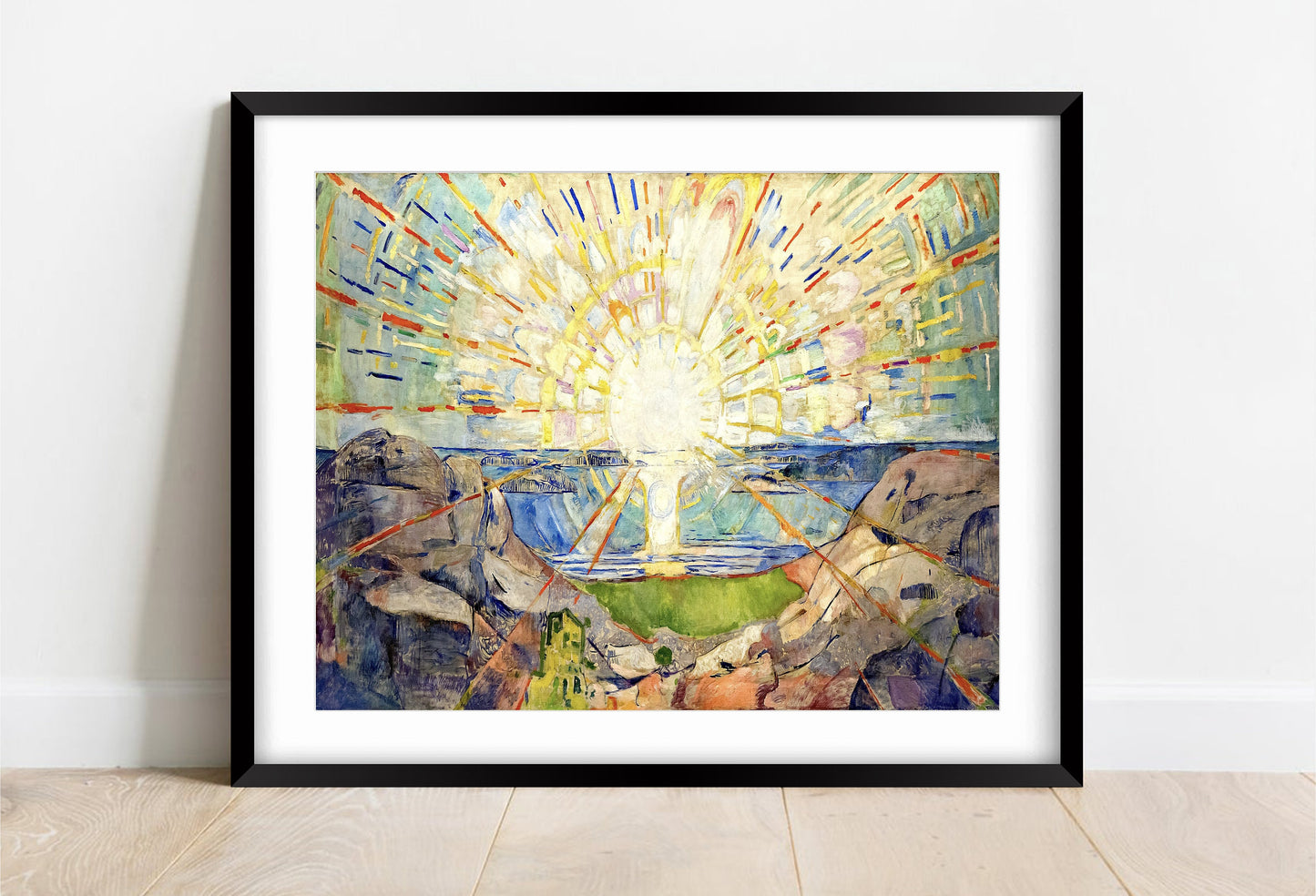 Edvard Munch - The Sun Print: Vintage Fine Art Poster