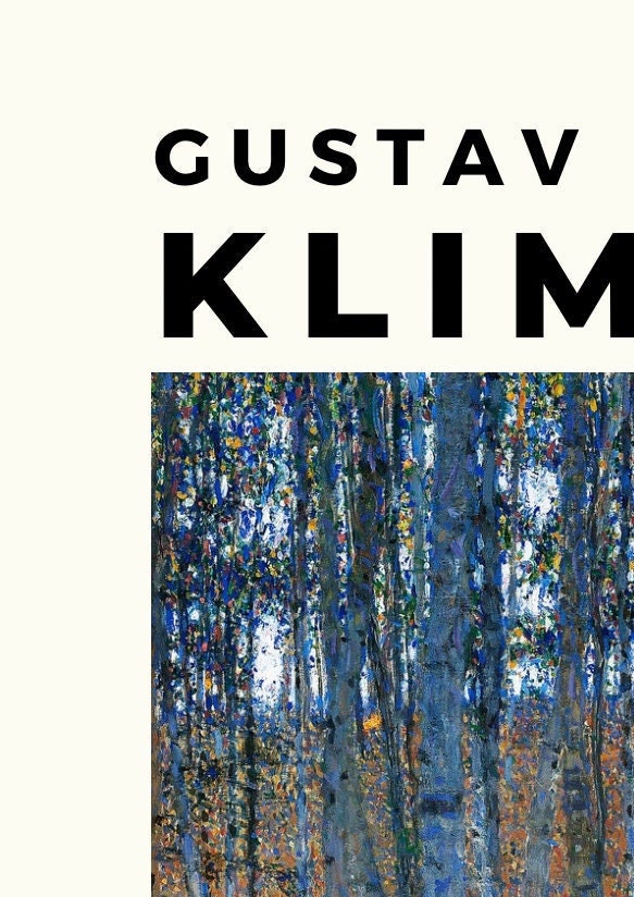 Gustav Klimt Beech Grove Print: Austrian Art, Forest Wall Decor