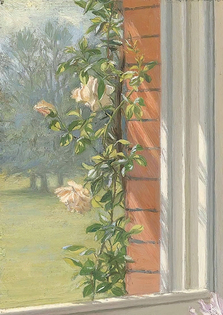 Jessica Hayllar Rhododendrons Print: Vintage Flower Art Poster