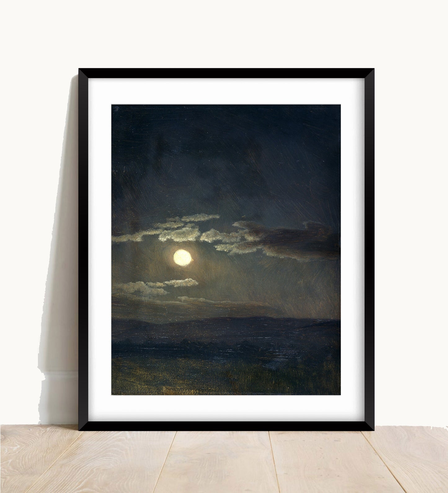 Albert Bierstadt, Cloud Study Moonlight Print