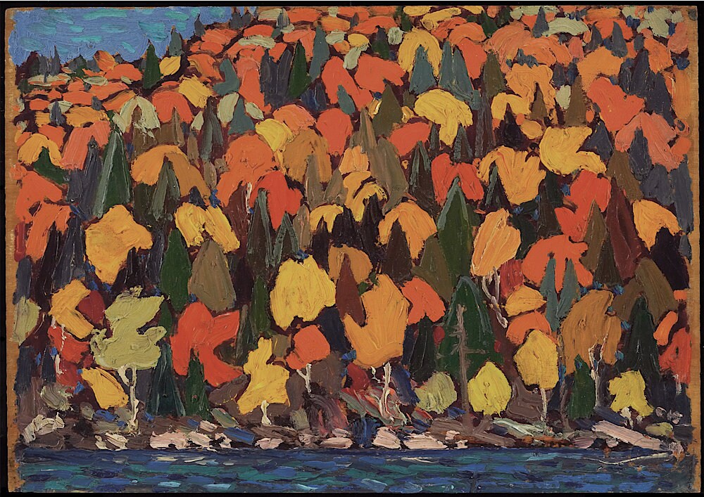 Tom Thomson Autumn Foliage Art Print: Vintage Canadian Landscape