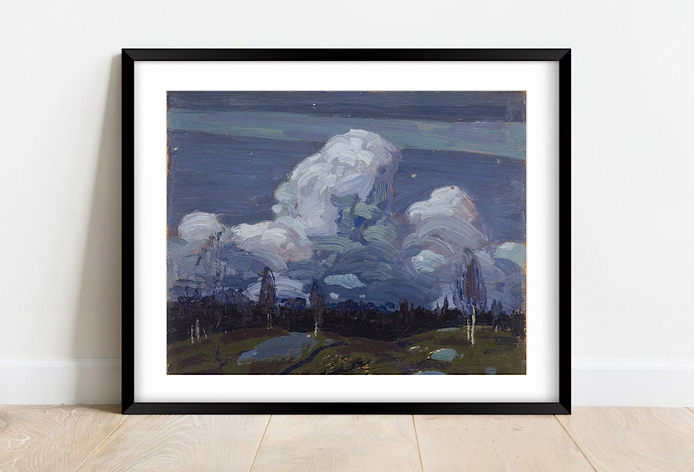 Tom Thomson Moonlight Fall Print: Vintage Canadian Art (A4/A3)
