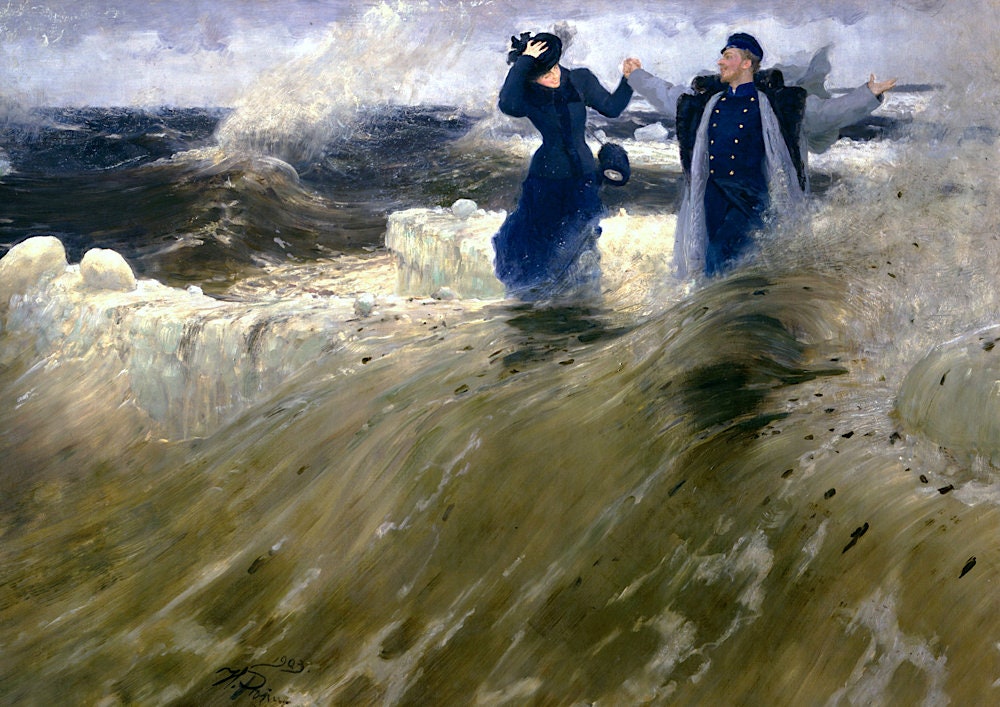 Ilya Repin: What Freedom! Vintage Sea Art Poster