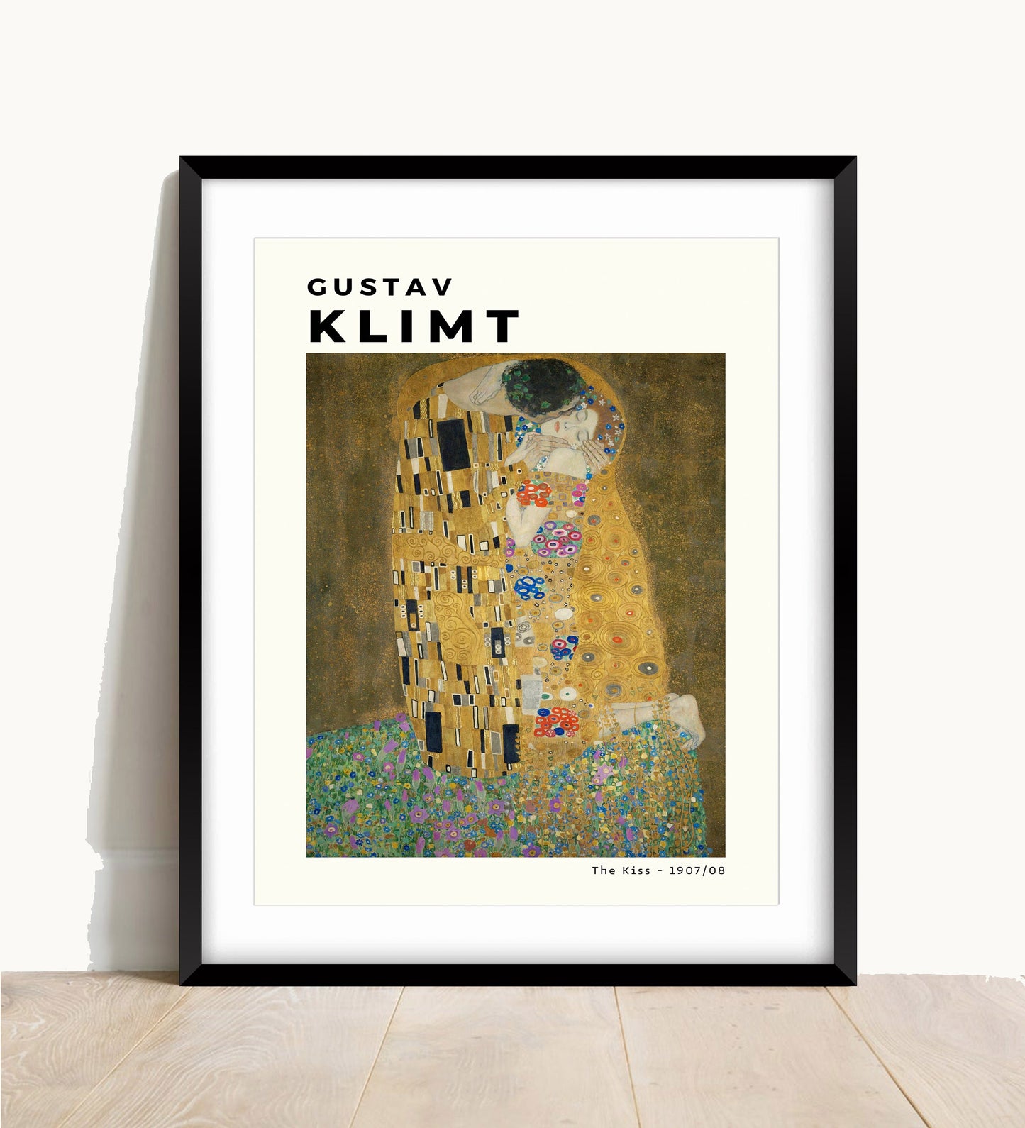 Gustav Klimt The Kiss Print: Art Nouveau Fine Art Paper Poster