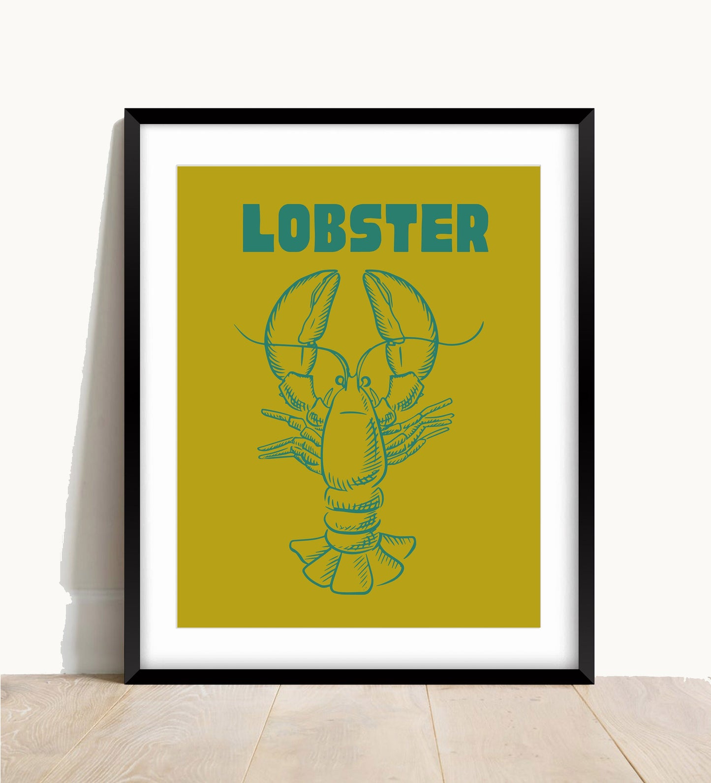 Lobster Kitchen Print: Retro Pop Art Poster