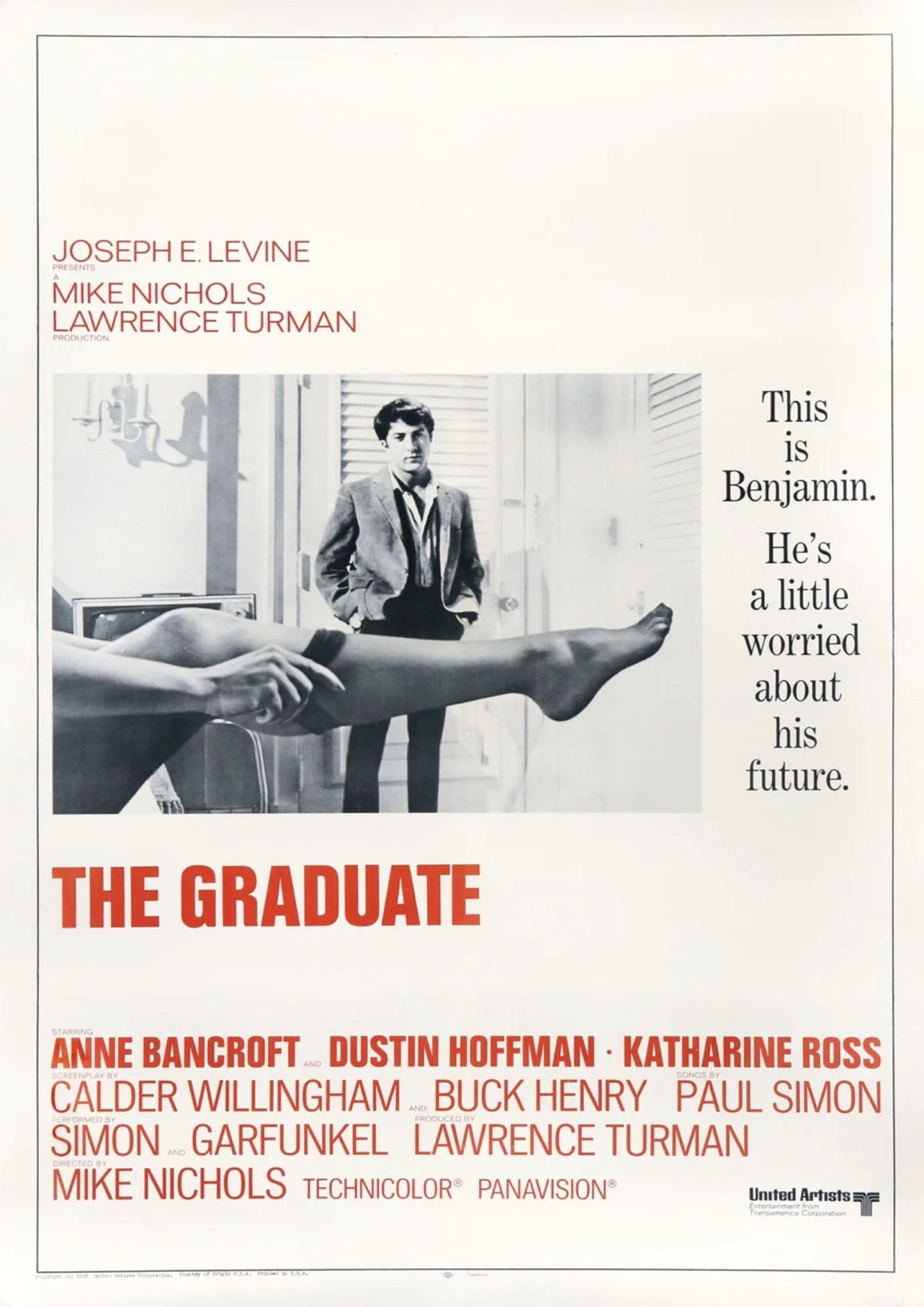 The Graduate Movie Poster: Vintage Cinema Art Print