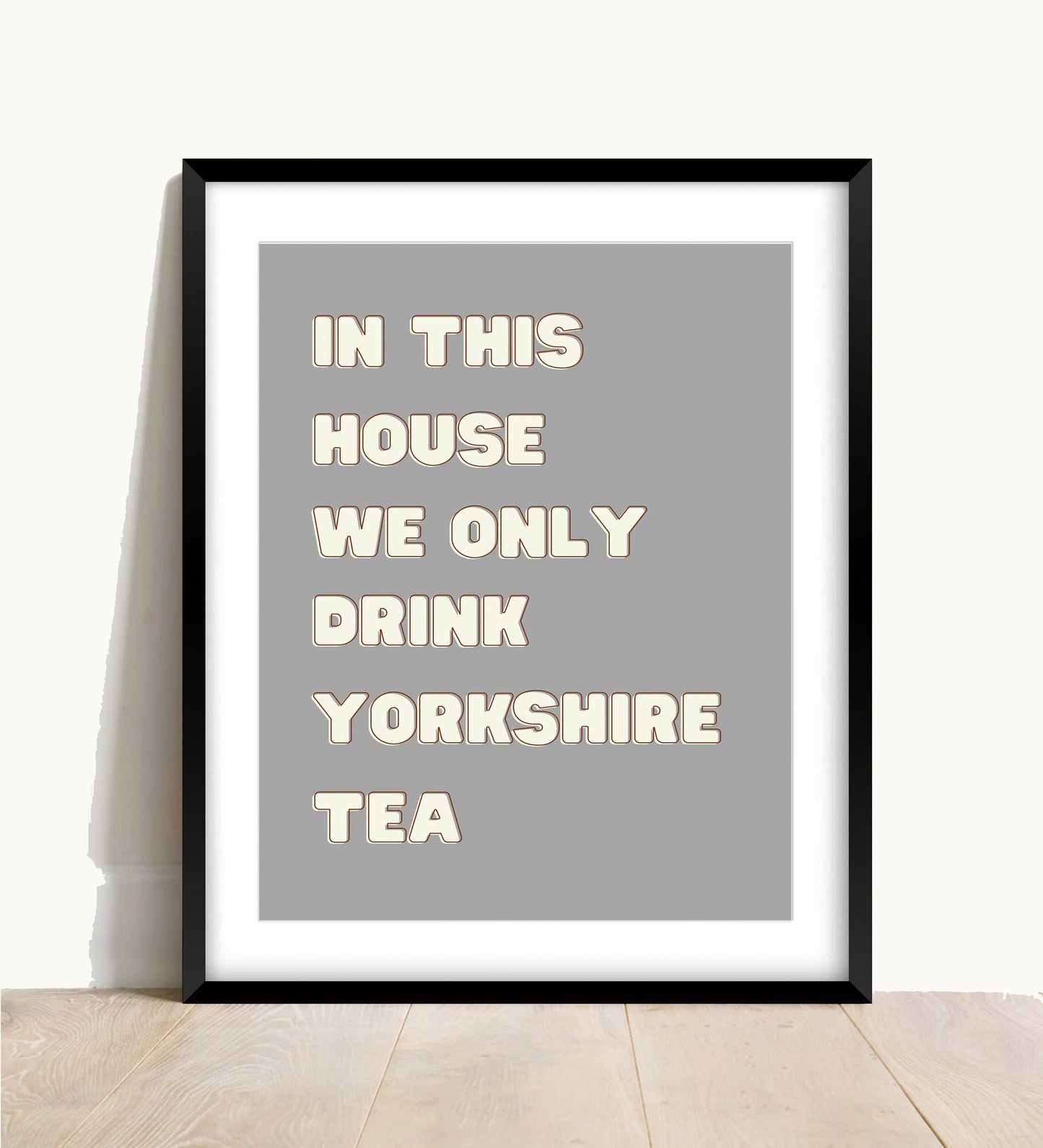 Yorkshire Tea Kitchen Print: Retro Colorful Wall Art