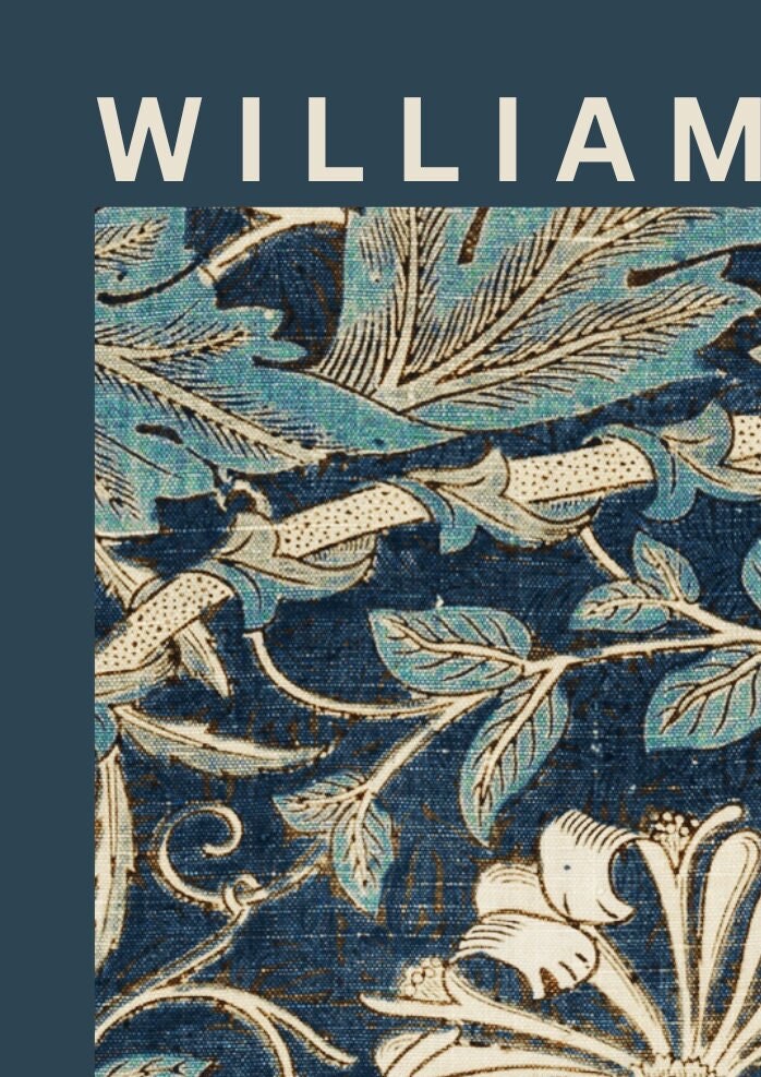 William Morris Honeysuckle Print: Vintage Exhibition Poster