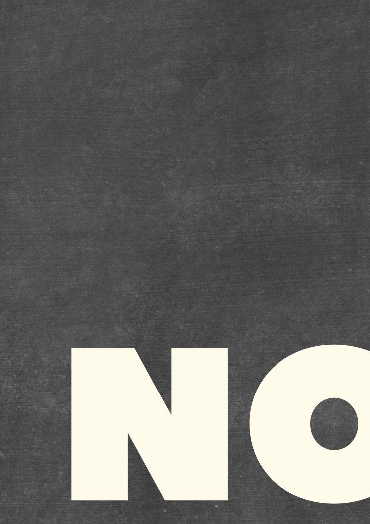 No Riff Raff Typography Print: Funny Hallway Wall Art