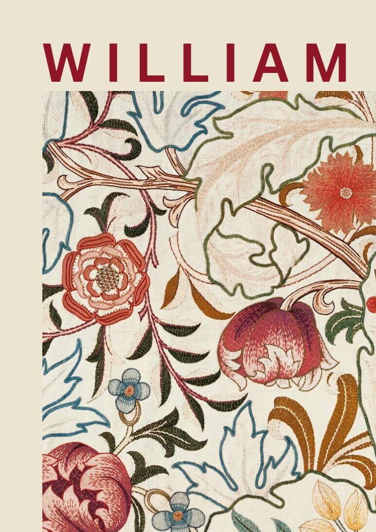 William Morris 'Honeysuckle' Print: Vintage Exhibition Poster, V&A Museum