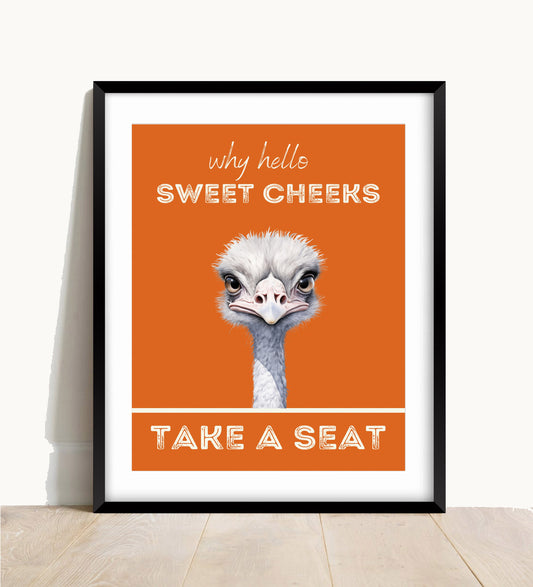 Hello Sweet Cheeks Print