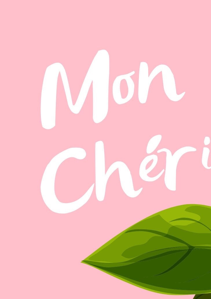 Mon Chéri Cherry Print: Colourful Vintage Wall Art