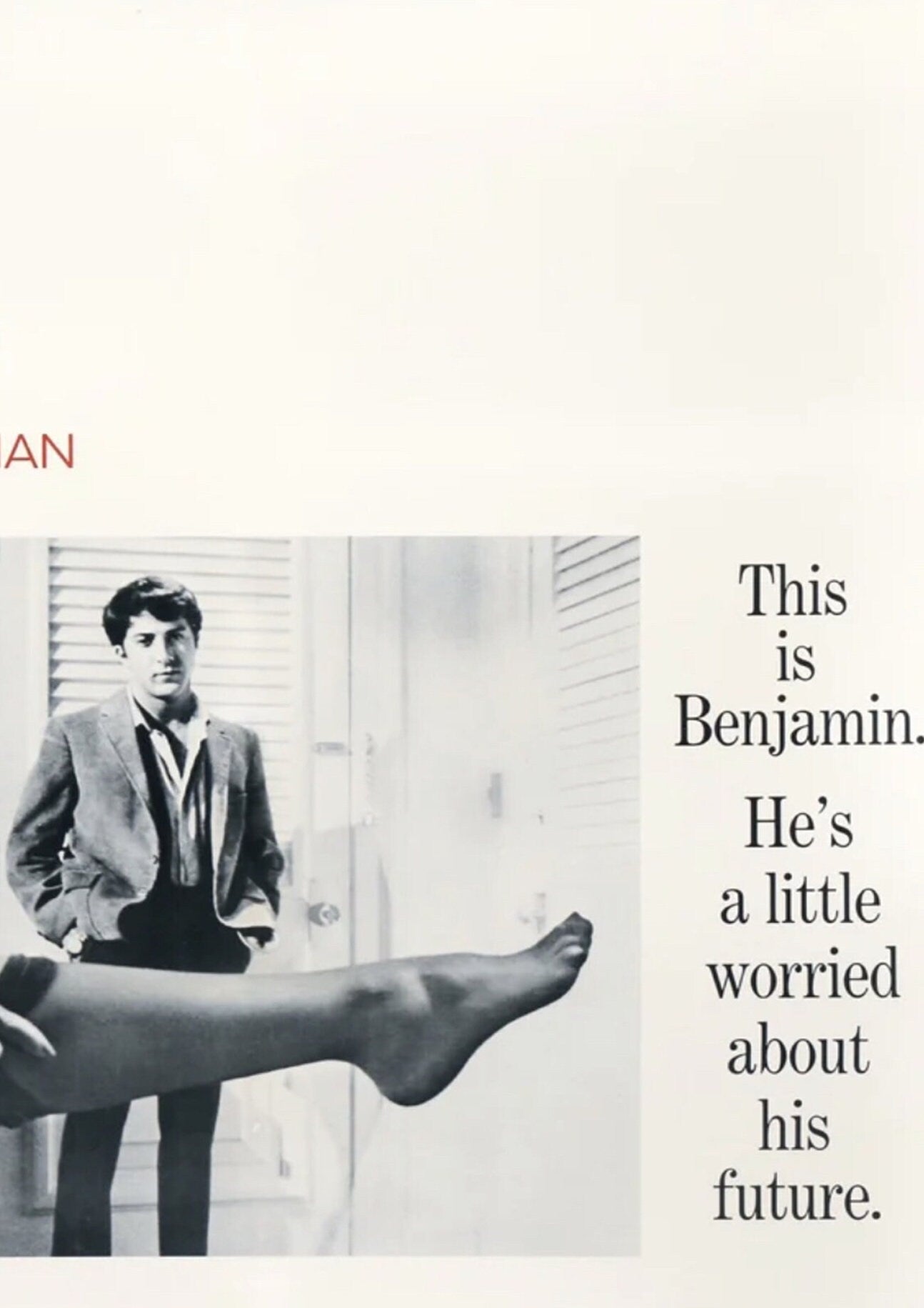 The Graduate Movie Poster: Vintage Cinema Art Print