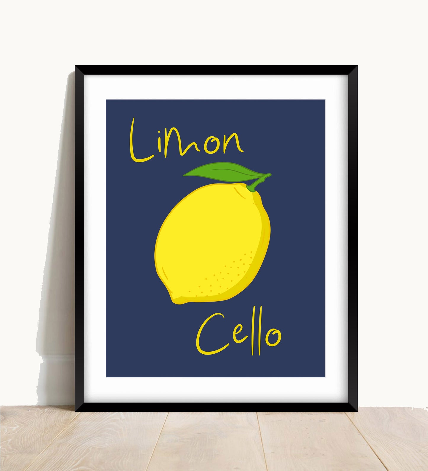 Limoncello Kitchen Print: Retro Italian Lemon Foodie Art