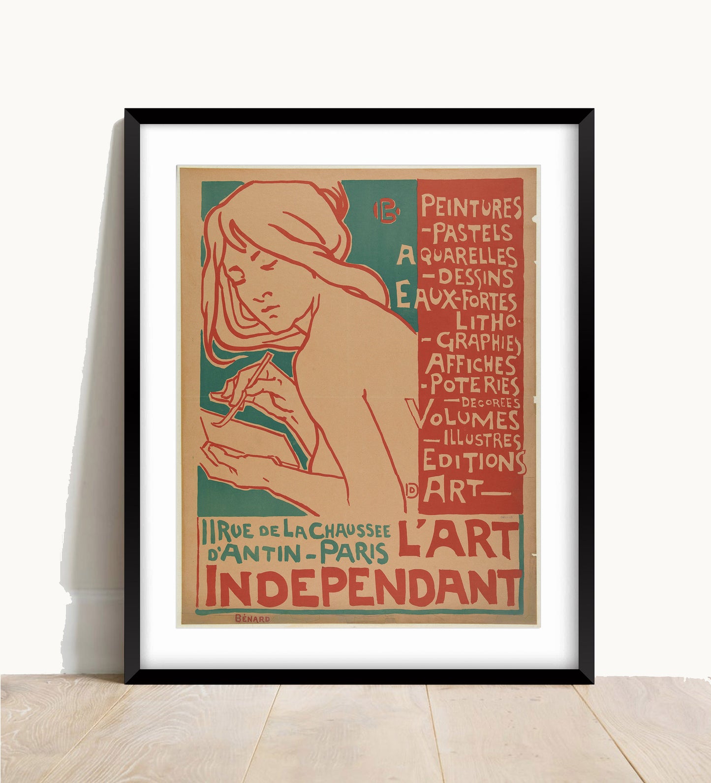 Vintage Emile Berchmans French Art Nouveau Poster