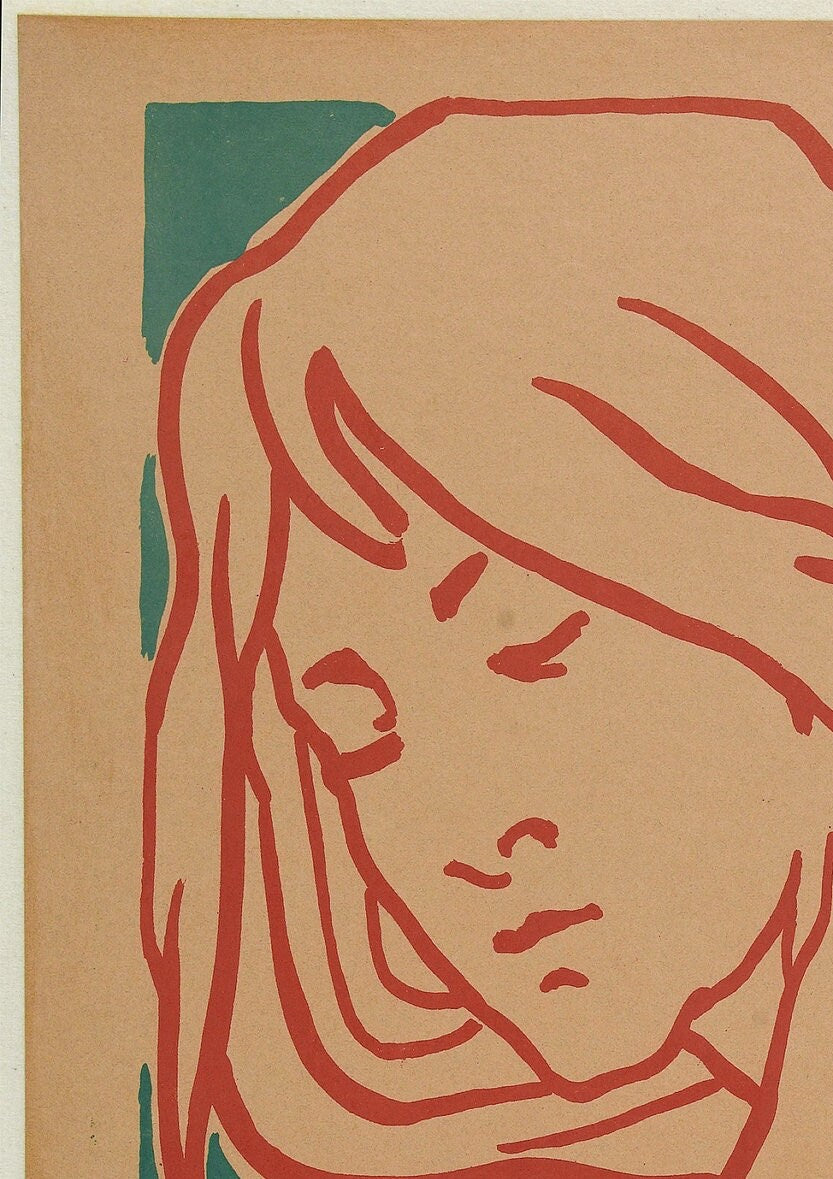 Vintage Emile Berchmans French Art Nouveau Poster