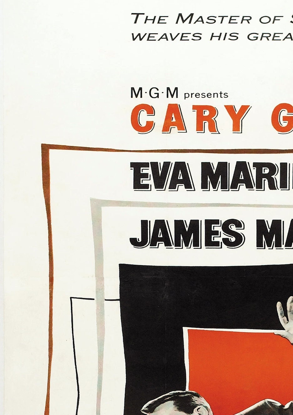 North by Northwest Movie Poster: Vintage Cinema Art Print