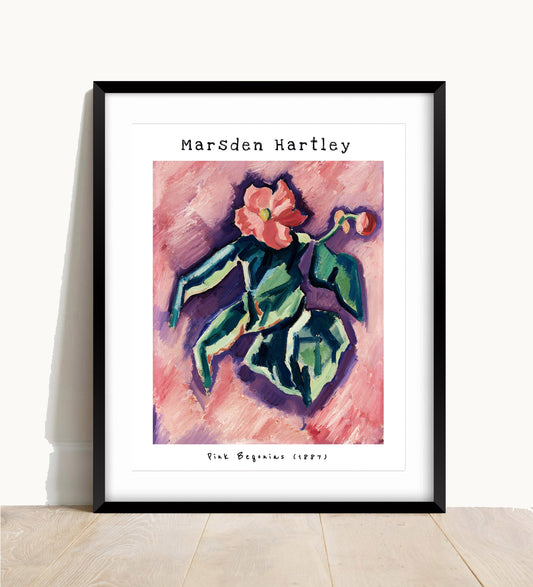 Marsden Hartley Pink Begonias Print