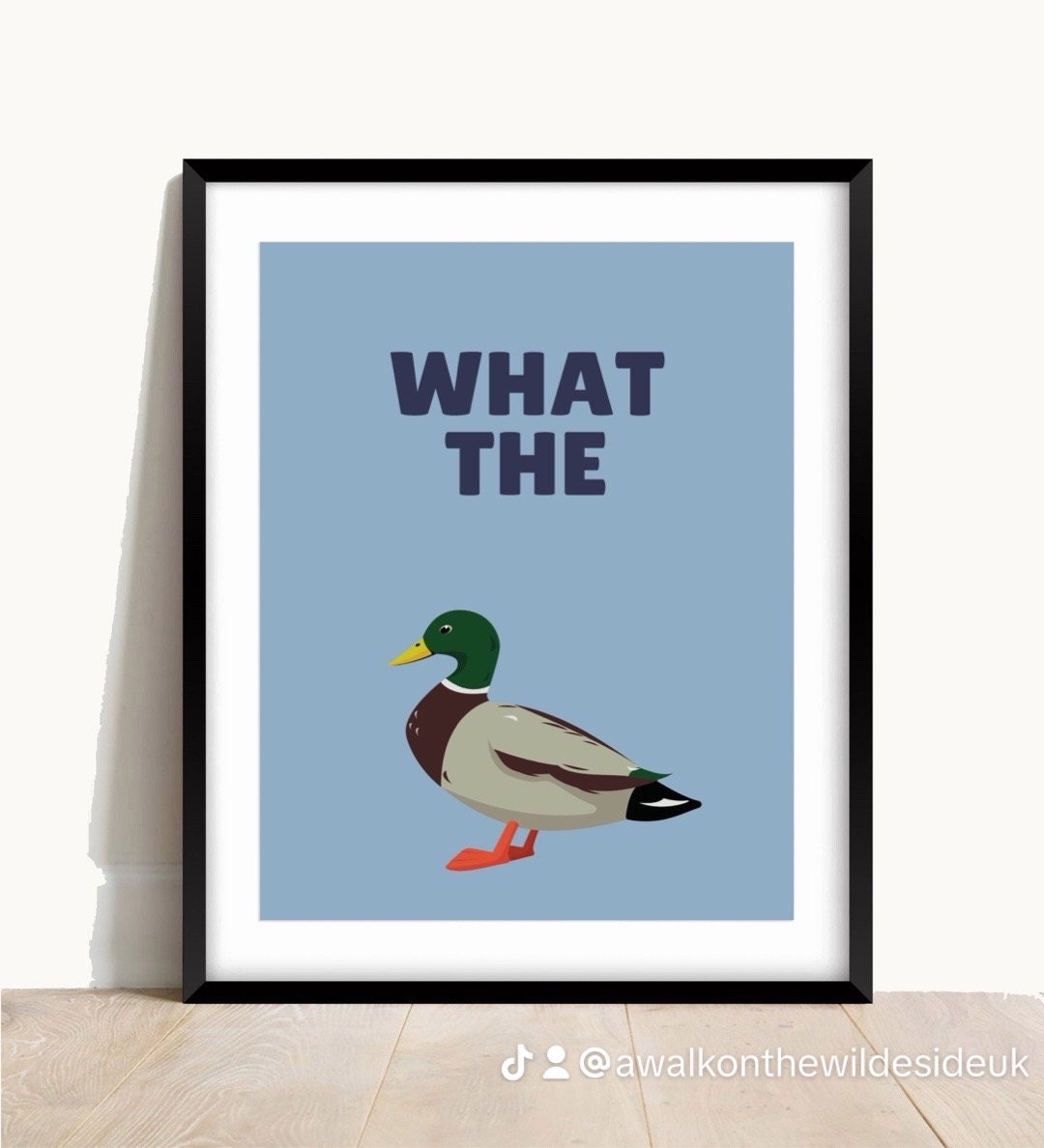 What the Duck Print: Funny Hallway Art (A4/A3)