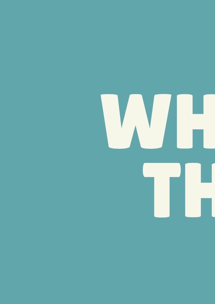 What the Duck Print: Funny Hallway Typography Art