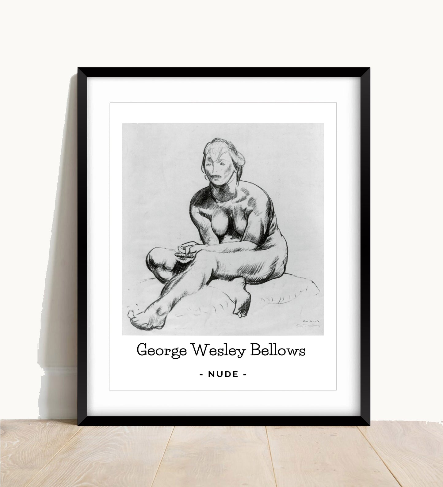George Wesley Bellows Nude Art Print, Classic Erotic Painting