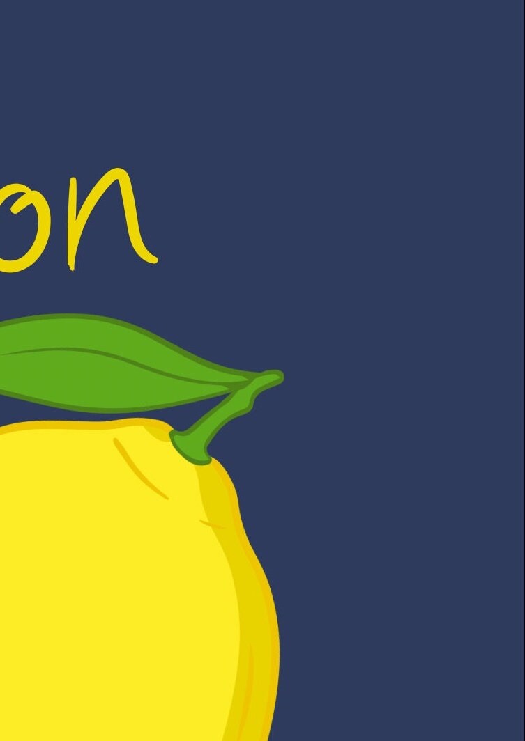 Limoncello Kitchen Print: Retro Italian Lemon Foodie Art