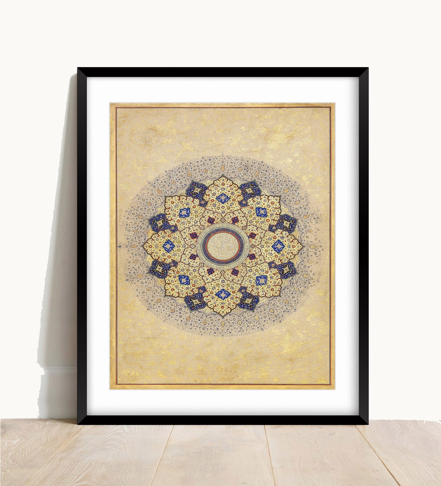 Shah Jahan Rosette Print: Vintage Indian Art (A4/A3)