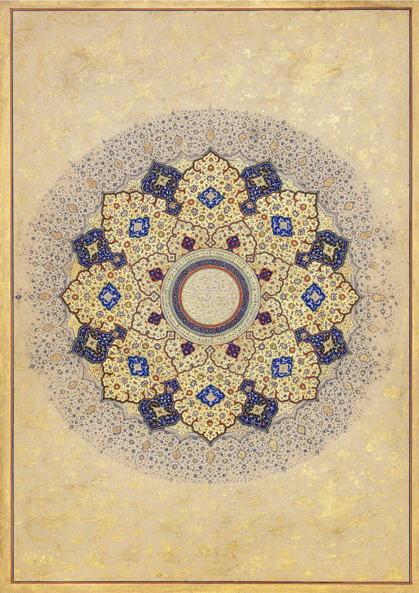Shah Jahan Rosette Print: Vintage Indian Art (A4/A3)