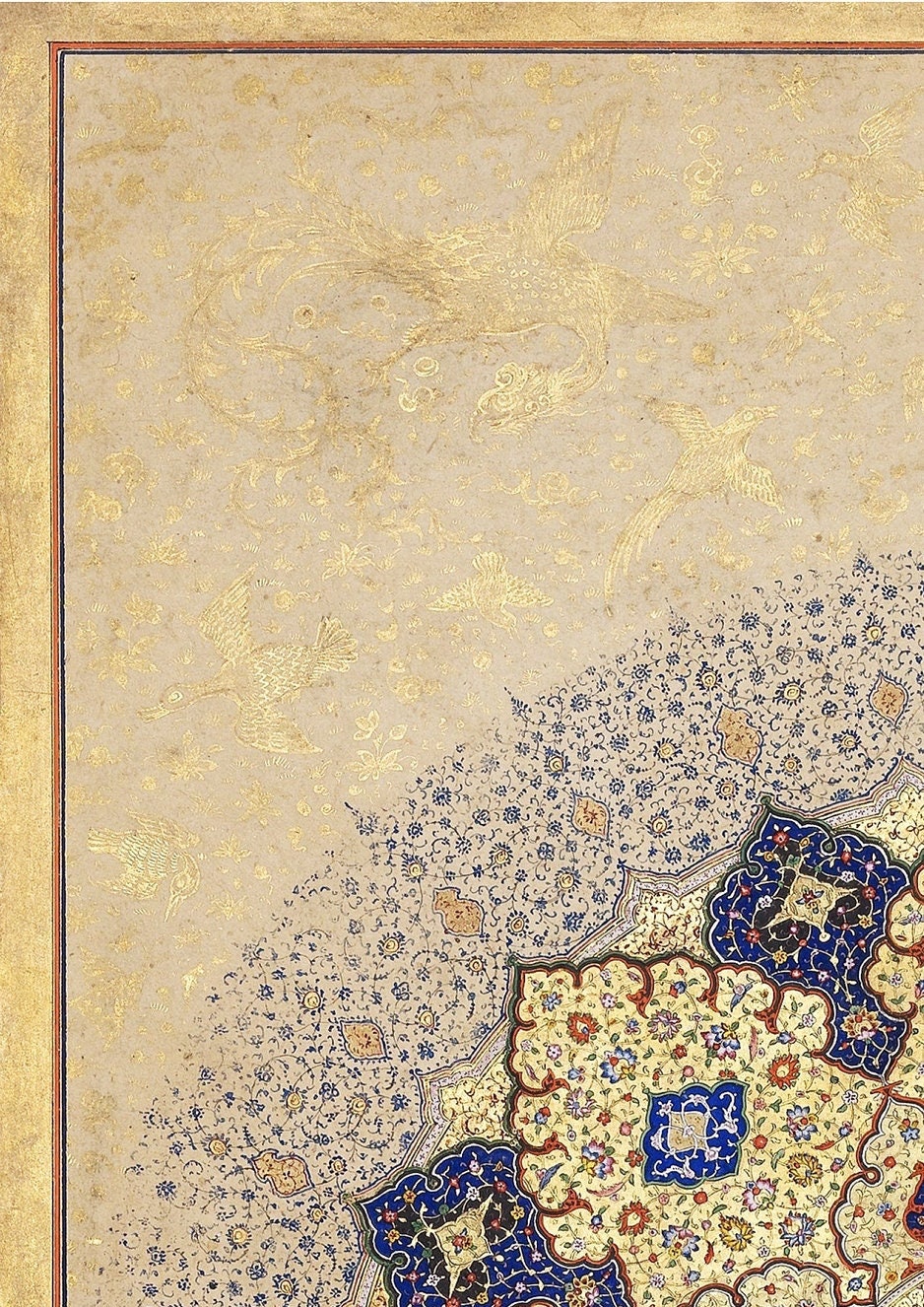 Shah Jahan Rosette Print: Vintage Indian Art (A4/A3)