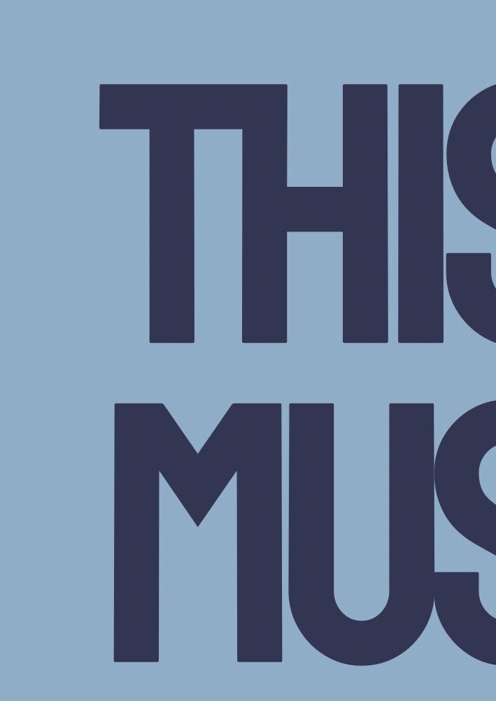 This Must Be The Place Print: Minimalist Typography Wall Art