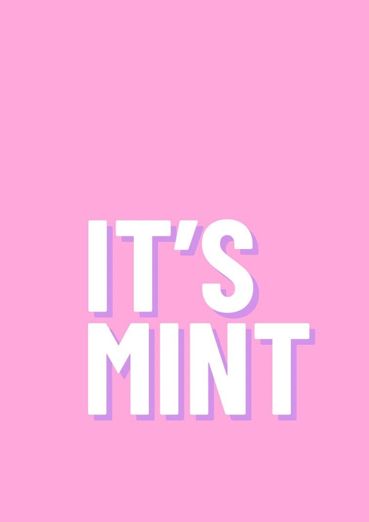 It's Mint Up North Typography Print: Northern Quote, Hallway Art
