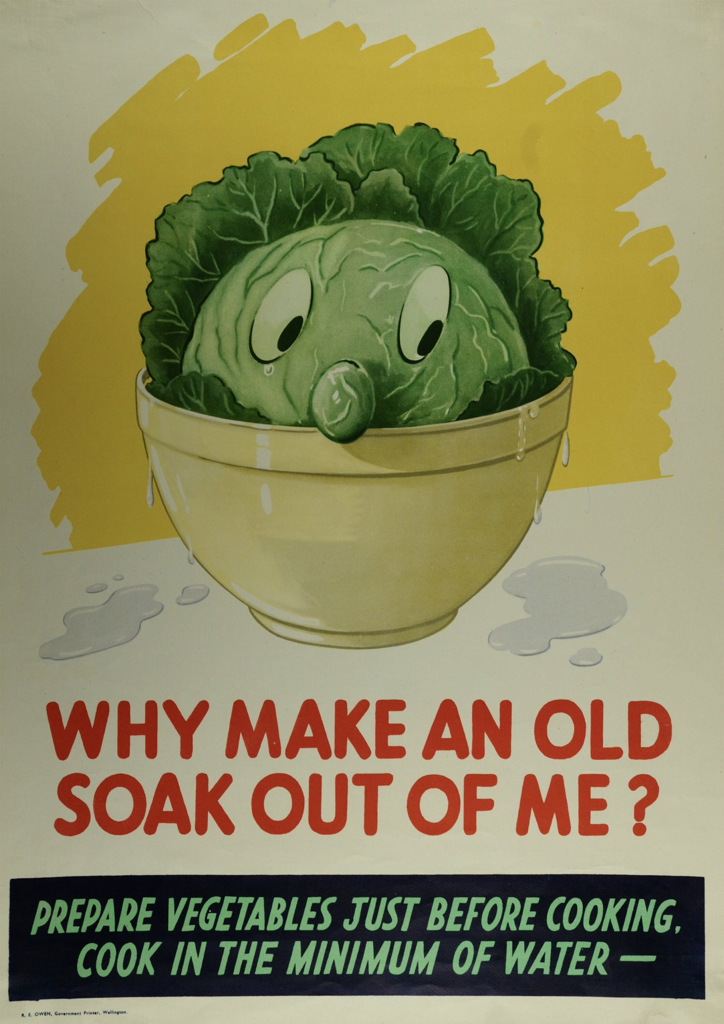 Vintage Food Poster: Quirky Kitchen Art Print