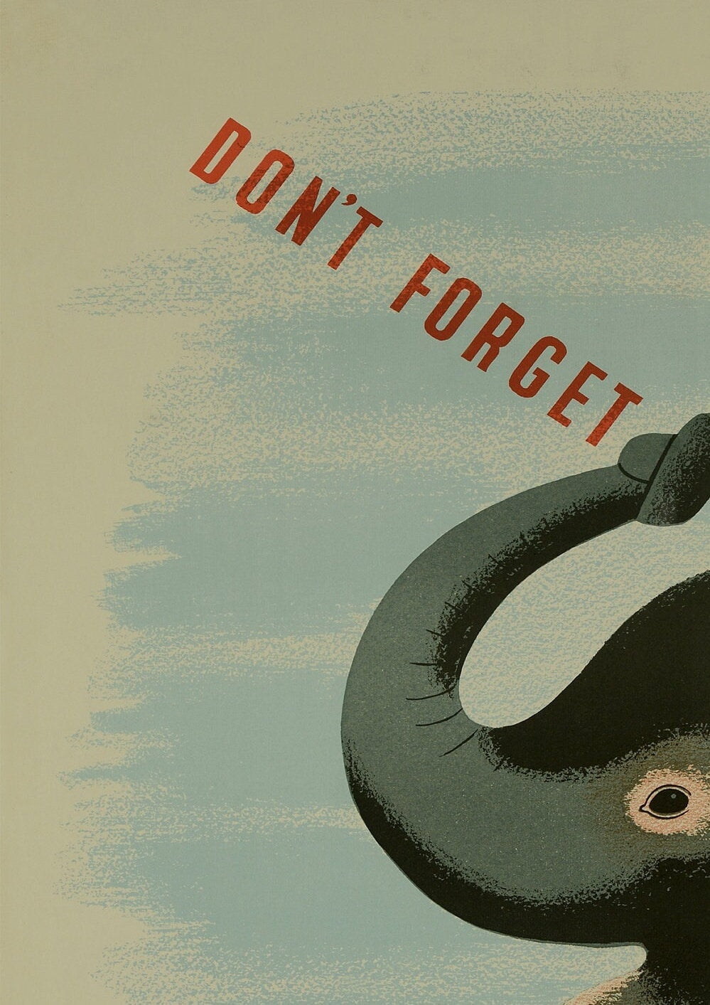 Vintage Food Poster: Quirky Elephant Kitchen Art (A4/A3 Print)