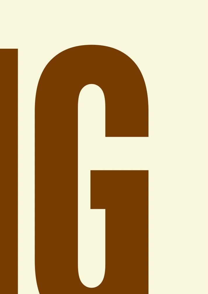Big Kiss Typography Print: Hallway Wall Art