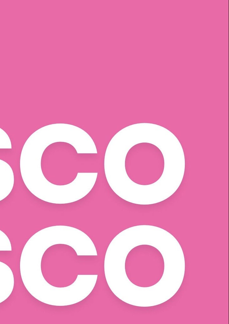 Pink Disco Ball Art Print: Pearlescent A4/A3 Poster