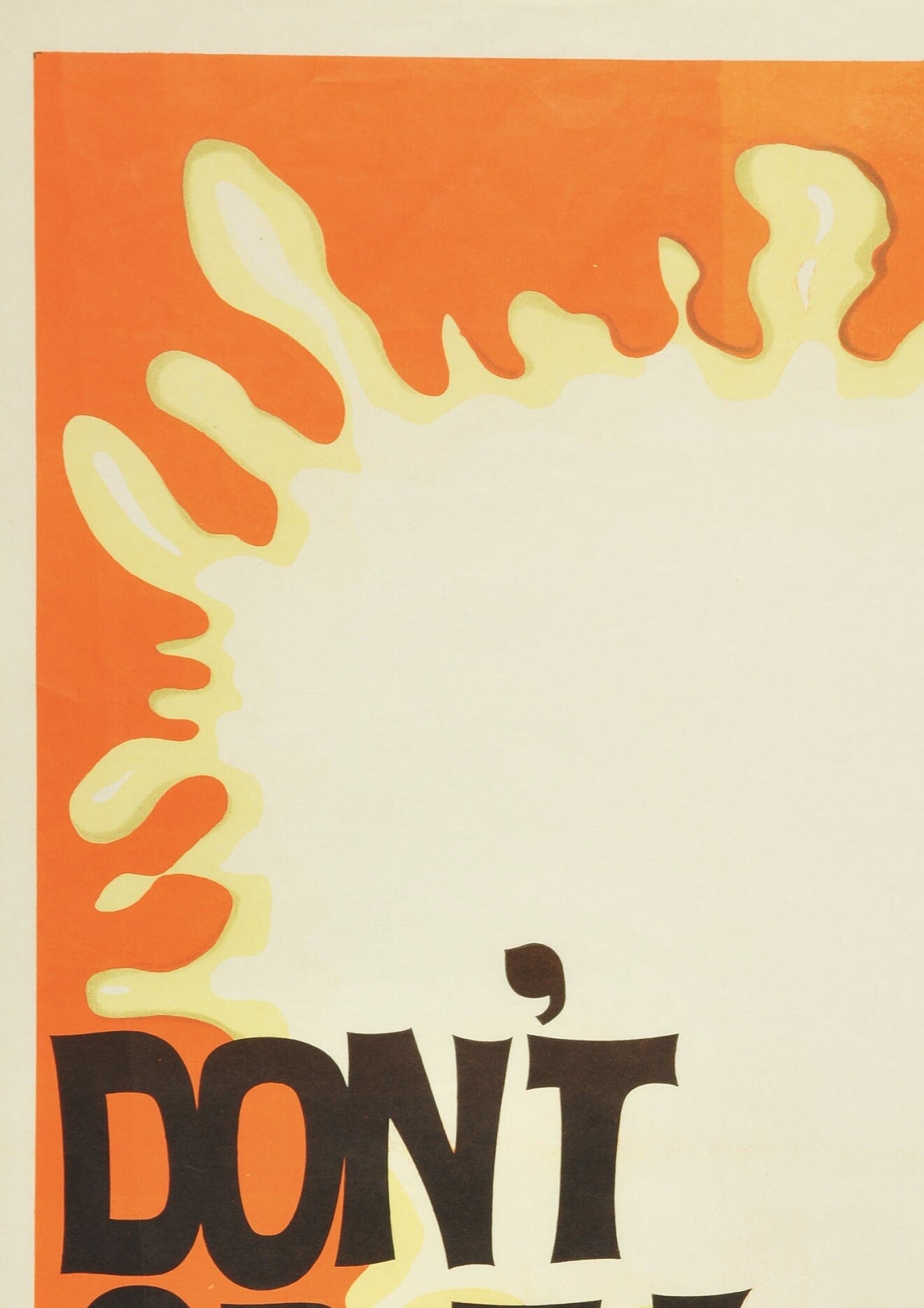 Vintage "Don't Spit" Poster: Quirky Kitchen Wall Art