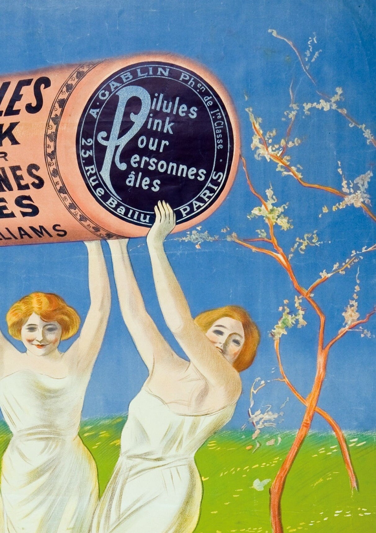 Leonetto Cappiello Vintage Italian Alcohol Poster: Paris Bar Wall Art