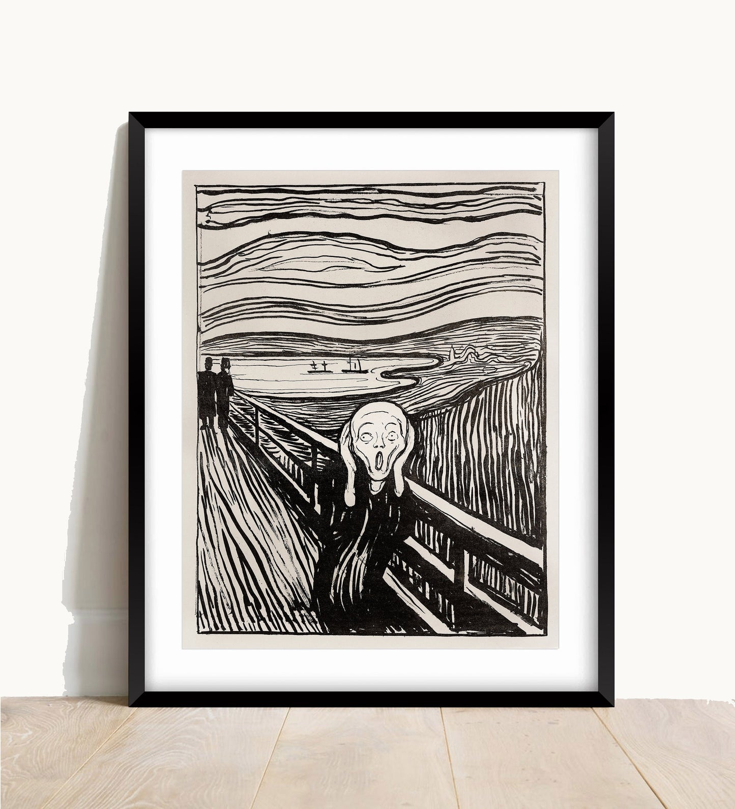 Edvard Munch The Scream Print: Vintage Lithograph Wall Art
