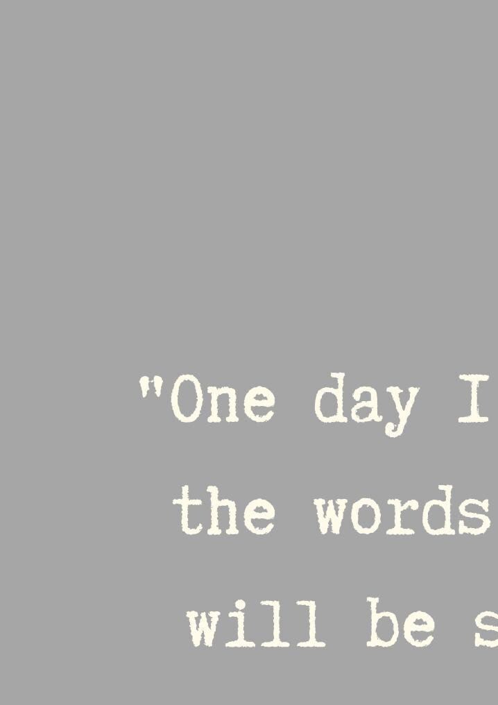 Jack Kerouac Quote Print: Simple Words Typography Wall Art