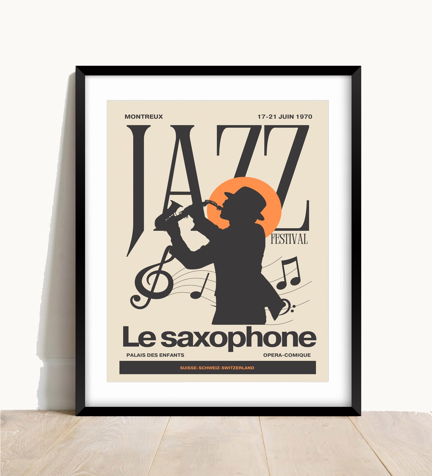 Montreux Jazz Festival 1970 Print: Vintage Music Poster