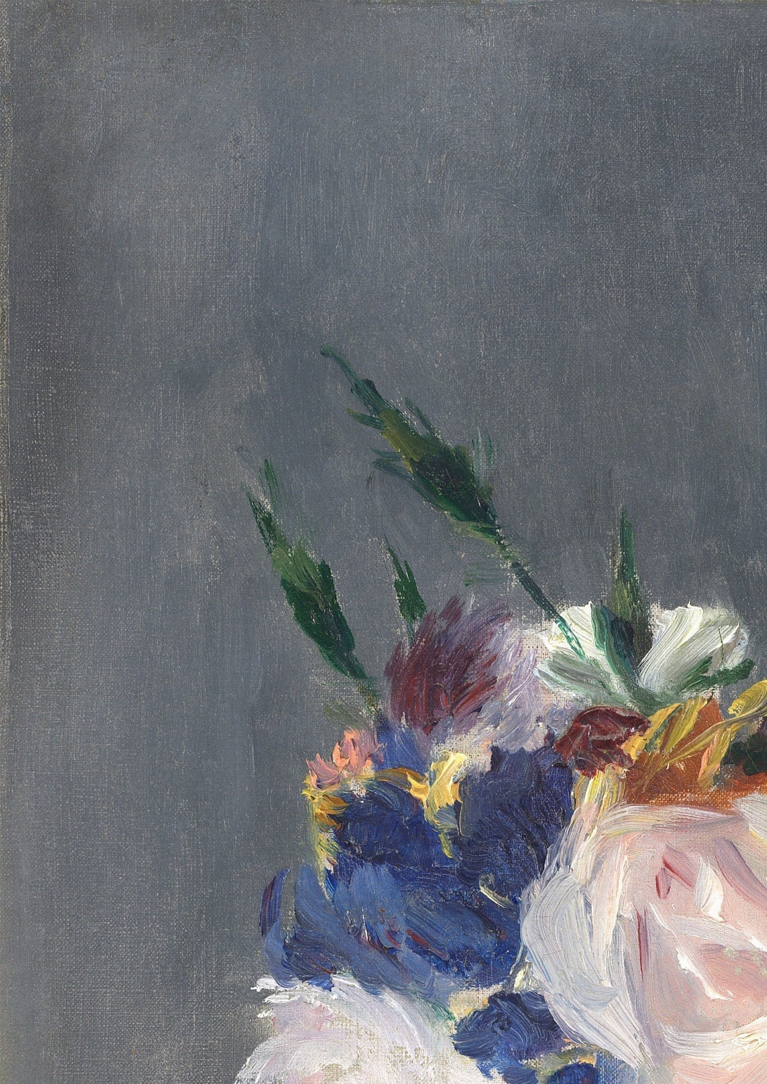 Manet Flowers in Crystal Vase Art Print: Museum Quality Wall Decor