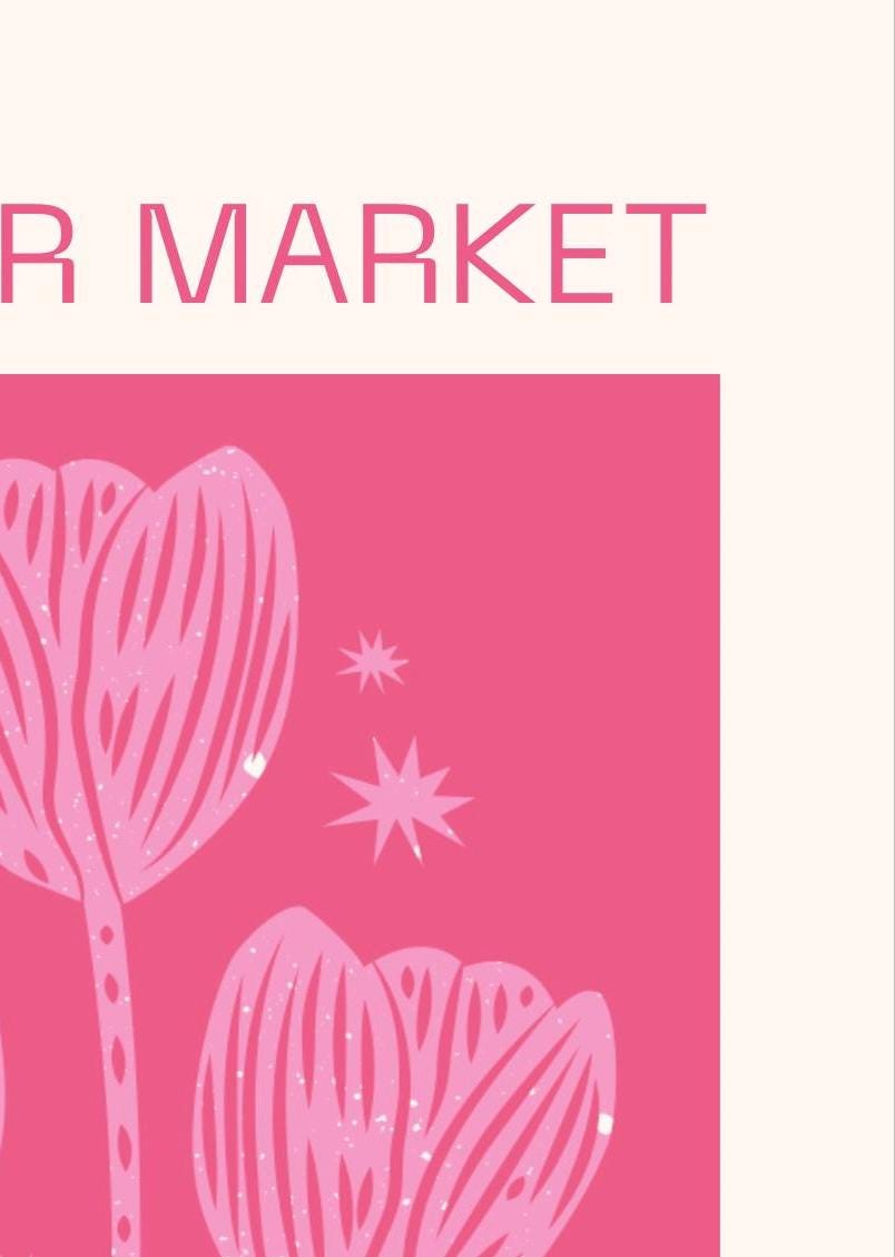Flower Market Print: Columbia Road, London - Colourful Floral Wall Art