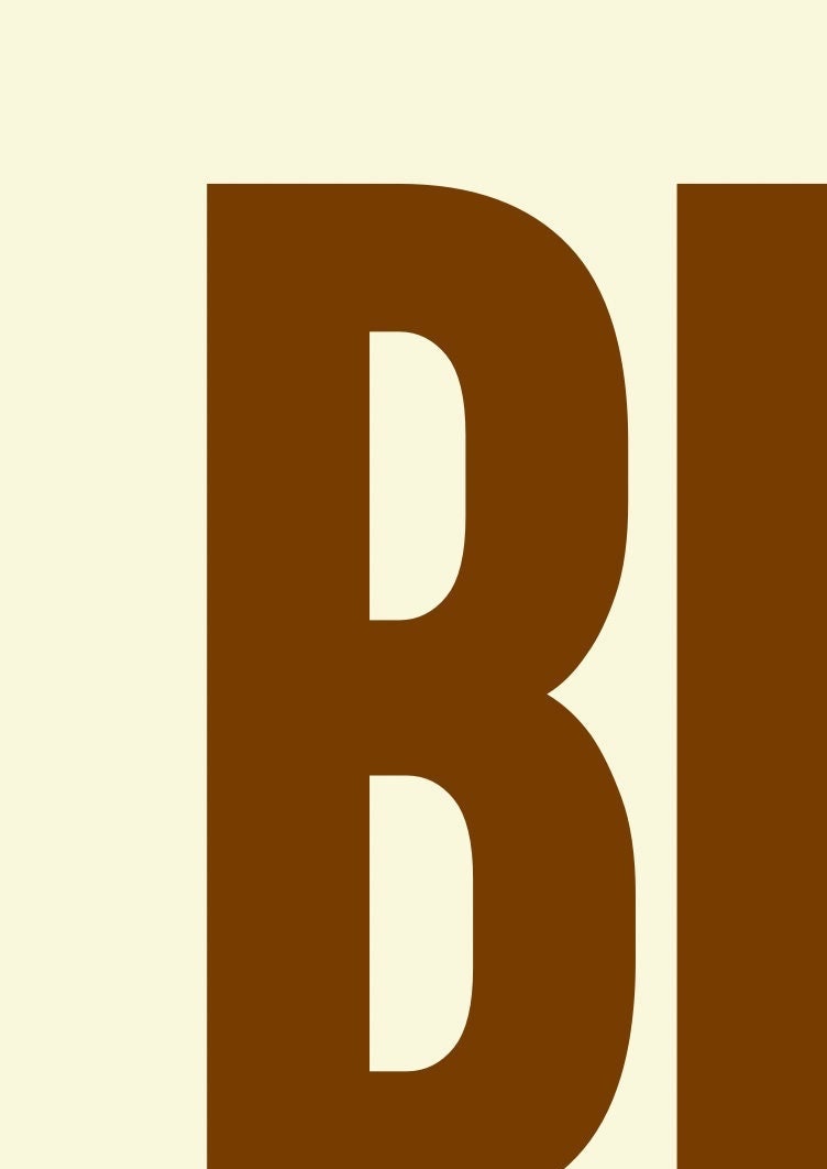 Big Kiss Typography Print: Hallway Wall Art