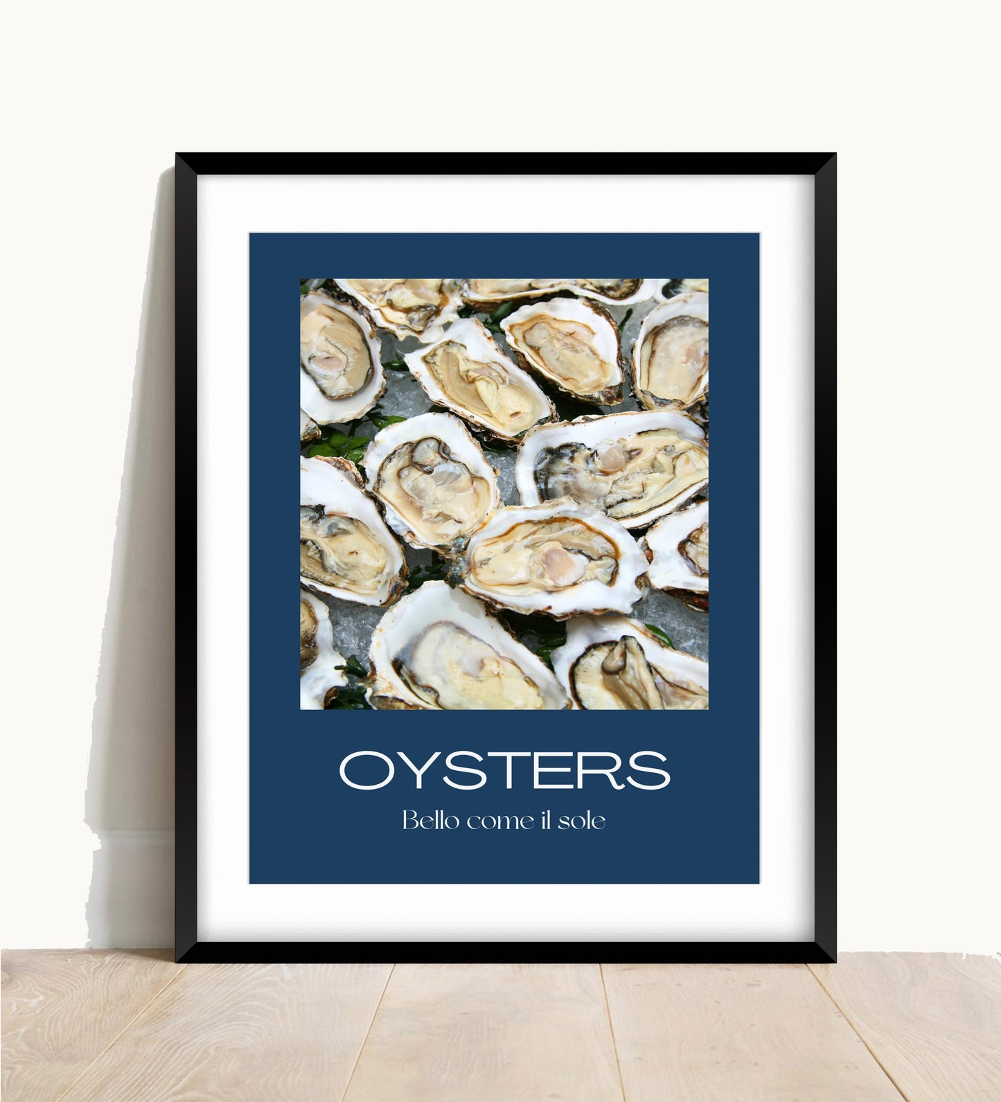 Oyster Kitchen Wall Print: Foodie Gift, Retro Pop Art