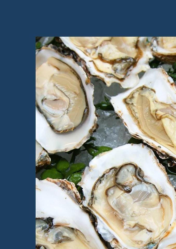 Oyster Kitchen Wall Print: Foodie Gift, Retro Pop Art